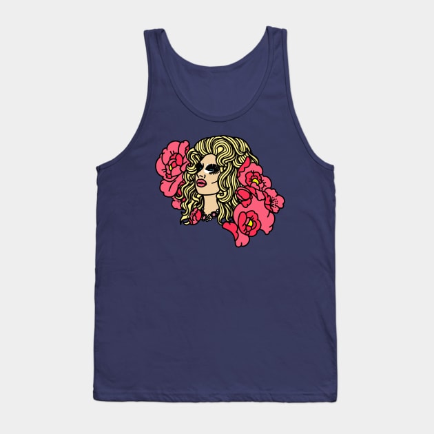 Trixie Mattel Retro Flower Vintage Tattoo Tank Top by izzyfaye